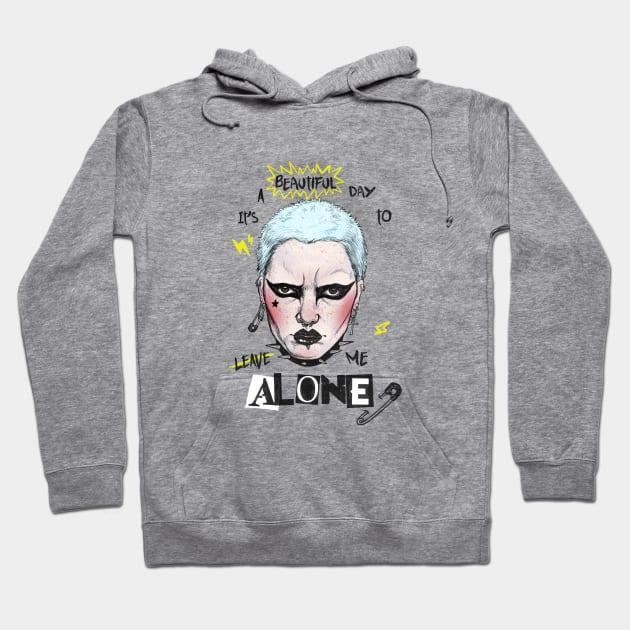 Leave me Alone Hoodie by aLouro